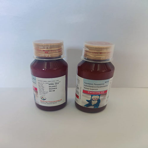 Product Name: Casacold Ds, Compositions of Paracetamol Phenylephrine Hydrochloride & Chlorpheniramine Maleate Suspension Syrup are Paracetamol Phenylephrine Hydrochloride & Chlorpheniramine Maleate Suspension Syrup - Medicasa Pharmaceuticals