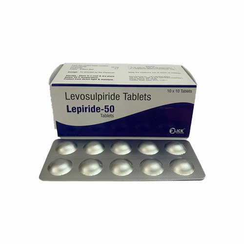 Product Name: Lepiride 50 Tablets, Compositions of Lepiride 50 Tablets are Levosulpiride Tablets - MK Healthcare