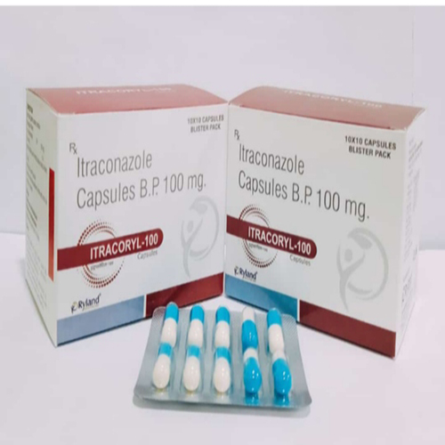 Product Name: Itracoryl 100, Compositions of Itraconazole Capsules B.P. 100mg  are Itraconazole Capsules B.P. 100mg  - Ryland Health Care