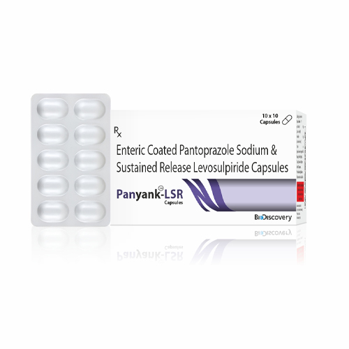 Product Name: Panyank LSR, Compositions of Panyank LSR are Enteric Coated Pantoprazole Sodium & Sustained Release Levosulpiride Capsules - Biodiscovery Lifesciences Private Limited