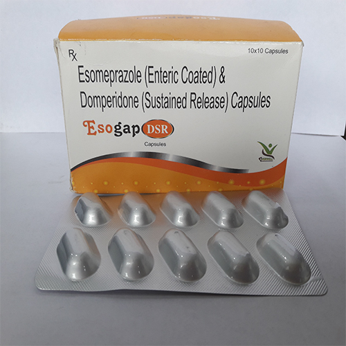 Product Name: Esogap DSR , Compositions of Esogap DSR  are Esomeprazole (Enteric Coated) & Domperidone (Sustained Release) Capsules  - Orange Biotech Private Limited