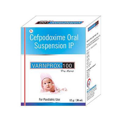 Product Name: Varnprox 100, Compositions of Varnprox 100 are Cefpodoxime oral Suspension IP - SB LIFESCIENCES