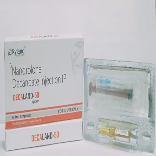 Product Name: Decaland 50, Compositions of Decaland 50 are Nandrolone Decanoate Injection IP  - Ryland Health Care