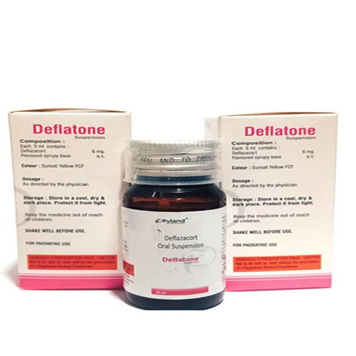 Product Name: Deflatone, Compositions of Deflatone are Deflazacort Oral Suspension  - Ryland Health Care