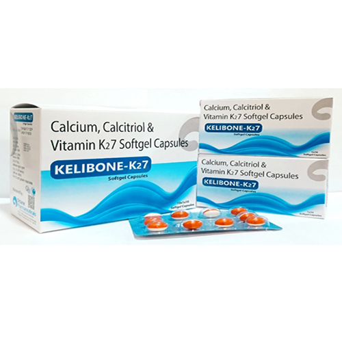 Product Name: Kalibone K27, Compositions of are Calcium  Calcitriol & Vitamin K27 Softgel Capsules - Ryland Health Care