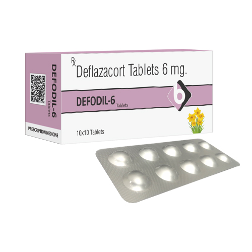 Product Name: DEFODIL 6, Compositions of Deflazacort Tablets 6mg are Deflazacort Tablets 6mg - Biopolis Lifesciences Private Limited