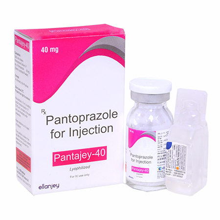 Product Name: Pantajey 40, Compositions of Pantajey 40 are Pantoprazole For Injection - Ellanjey Lifesciences