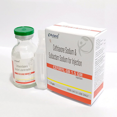 Product Name: CEFIRYL SB, Compositions of Ceftriaxone Sodium & Sulbactam Sodium for Injection are Ceftriaxone Sodium & Sulbactam Sodium for Injection - Ryland Health Care