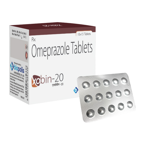 Product Name: XOBIN 20, Compositions of XOBIN 20 are Omeprazole Tablets - Biopolis Lifesciences Private Limited