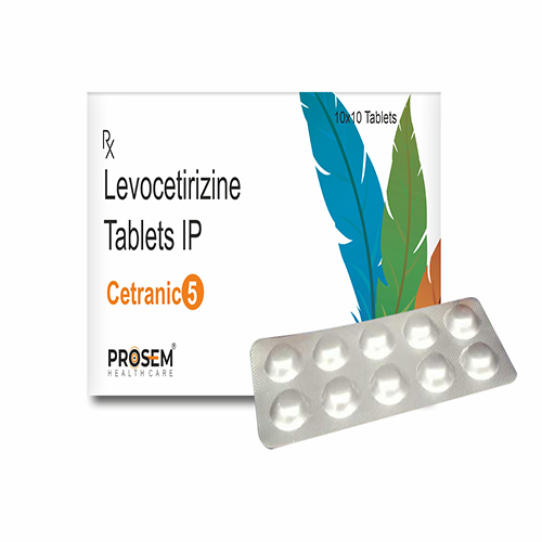 Product Name: Cetranic 5, Compositions of Cetranic 5 are Lovocetirizine Tablets IP - Prosem Healthcare