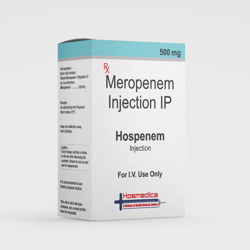 Product Name: HOSPENEM, Compositions of HOSPENEM are Meropenem Injection IP    - Health Biotech Limited