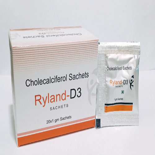 Product Name:  Ryland D3, Compositions of  Ryland D3 are Cholecalciferol Sachets - Ryland Health Care