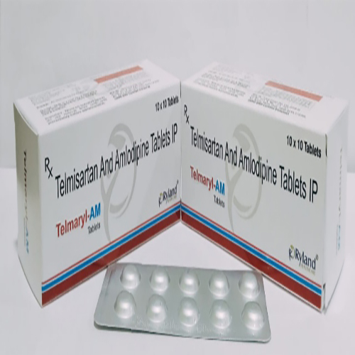 Product Name: Telmaryl AM, Compositions of Telmaryl AM are Telmisartan And Amlodipine Tablets IP - Ryland Health Care