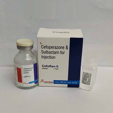 Product Name: Ceforev S, Compositions of Ceforev S are Cefoperazone & Sulbactam for Injection - Aarvi Drugs