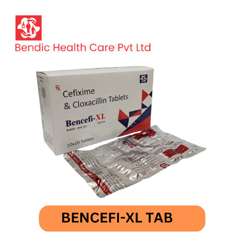 Product Name: BENCEFI XL, Compositions of BENCEFI XL are Cefixime & Cloxacillin Tablets  - Bendic Healthcare Private Limited