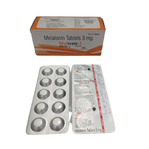 Product Name: Maltrate 3, Compositions of Maltrate 3 are Melatonin Tablets 3 mg  - Holy Evolution Pharma