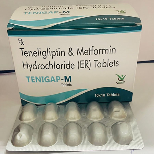 Product Name: TENIGAP M , Compositions of TENIGAP M  are Teneligliptin & Metformin Hydrochloride (ER) Tablets  - Orange Biotech Private Limited