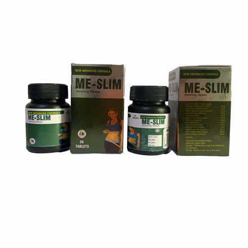 Product Name: ME SLIM, Compositions of ME SLIM are Tea,Methi,Sounth,Triphala,Guggul,Caralluma,Garcinia,Haldi,Kali AYURVEDIC TABLETS - MK Healthcare