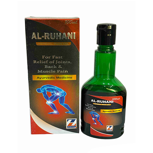 Product Name: AL RUHANI, Compositions of AL RUHANI are For Fast Relief of Joints, Back & Muscle Pain - Zerdia Healthcare Private Limited