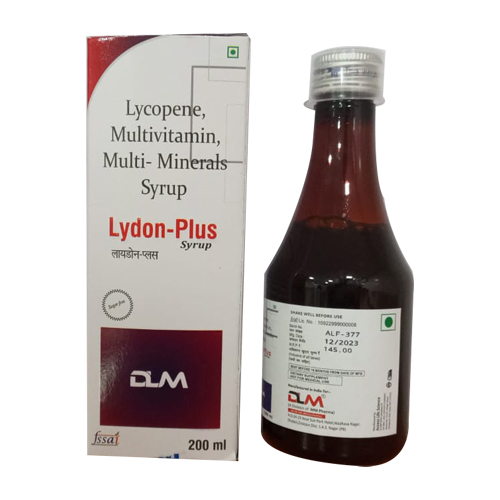 Product Name: LYDON PLUS, Compositions of LYDON PLUS are Lycopene, Multivitamin & Multiminerals Syrup  - Access Life Science