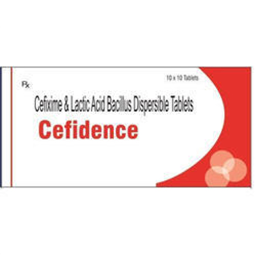 Product Name: Cefidence, Compositions of Cefidence are Cefixime & Lactic Acid Bacillus Dispersible Tablets - Credence Healthcare