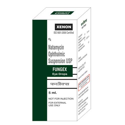 Product Name: Fungex, Compositions of Natamycin Ophthalmic Suspension USP are Natamycin Ophthalmic Suspension USP - Xenon Pharmaceuticals