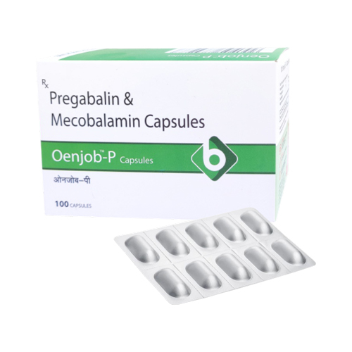 Product Name: OENJOB P, Compositions of Pregabalin & Mecobalamin Capsules are Pregabalin & Mecobalamin Capsules - Biopolis Lifesciences Private Limited