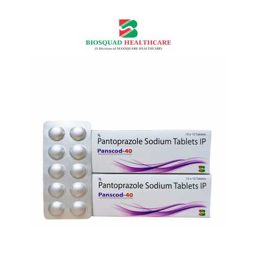 Product Name: PANSCOD 40, Compositions of Pantoprazole Sodium Tablets IP  are Pantoprazole Sodium Tablets IP  - Biosquad Healthcare