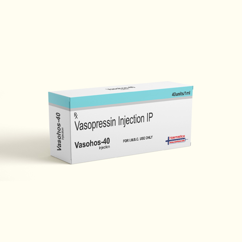 Product Name: VASOHOS 40, Compositions of VASOHOS 40 are Vasopressin Injection IP - Health Biotech Limited