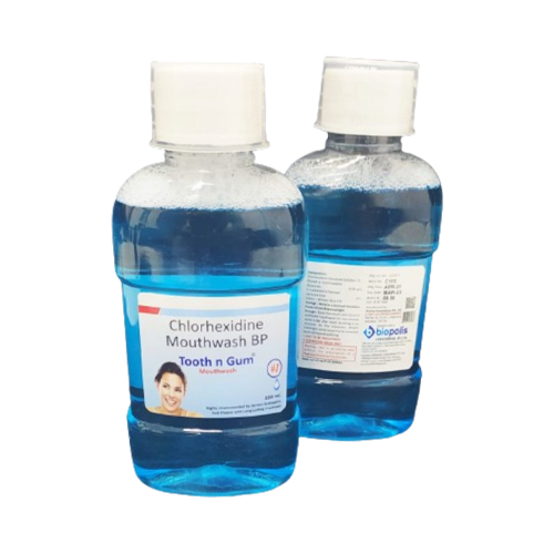 Product Name: TOOTH N GUM, Compositions of TOOTH N GUM are Chlorhexidine Mouthwash BP  - Biopolis Lifesciences Private Limited