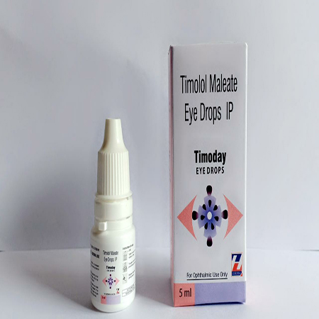 Product Name: Timoday, Compositions of timolol Maleate Eye Drops IP are timolol Maleate Eye Drops IP - Zerdia Healthcare Pvt Ltd