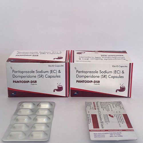 Product Name: Pantodip DSR, Compositions of Pantodip DSR are pantaprazole sodium & Domperidone - Mondove Biotech Pvt Ltd