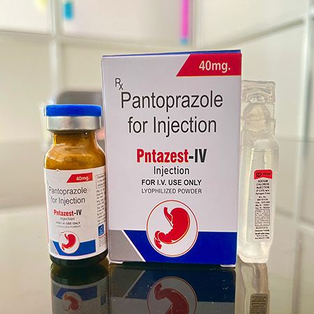 Product Name: Pantazest IV, Compositions of Pantoprazole for Injection are Pantoprazole for Injection - Gainmed Biotech Private Limited