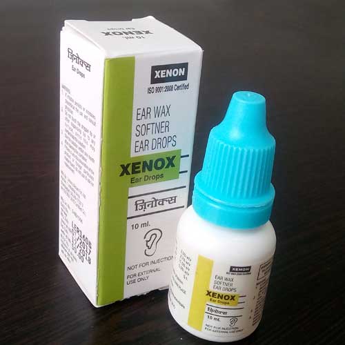Product Name: Xenox, Compositions of Xenox are Ear wax Softner ear drops - Xenon Pharmaceuticals