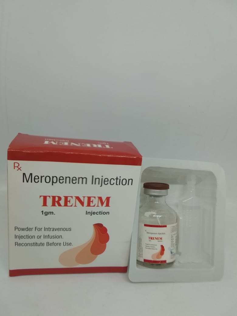 Product Name: Trenem Injection, Compositions of Trenem Injection are  - Vadsp Pharmaceuticals