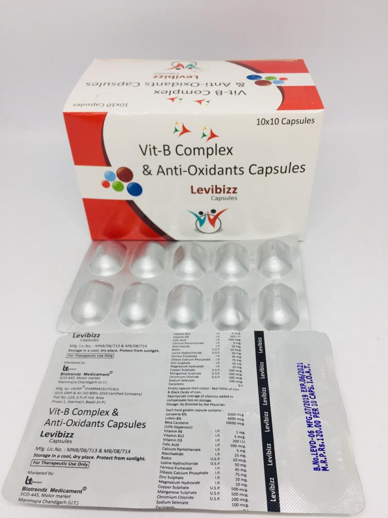 Product Name: Levibizz Capsules, Compositions of Levibizz Capsules are  - Vadsp Pharmaceuticals