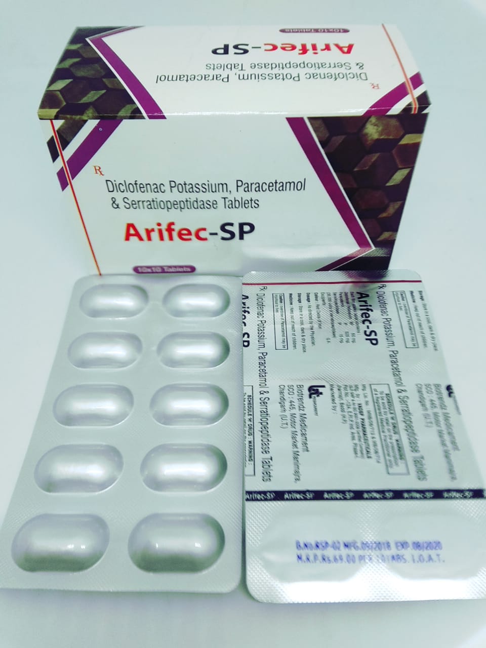 Product Name: Arifec SP, Compositions of Arifec SP are  - Vadsp Pharmaceuticals