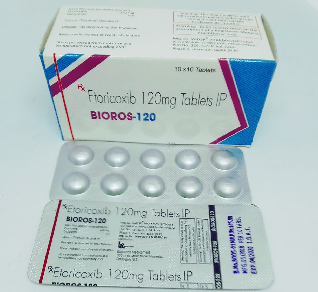 Product Name: Bioros 120, Compositions of Bioros 120 are  - Vadsp Pharmaceuticals